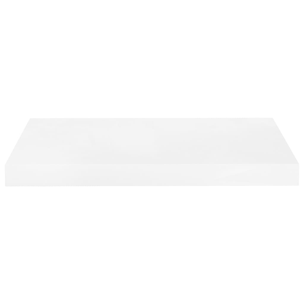 vidaXL Prateleira de parede suspensa 50x23x3,8 cm MDF branco