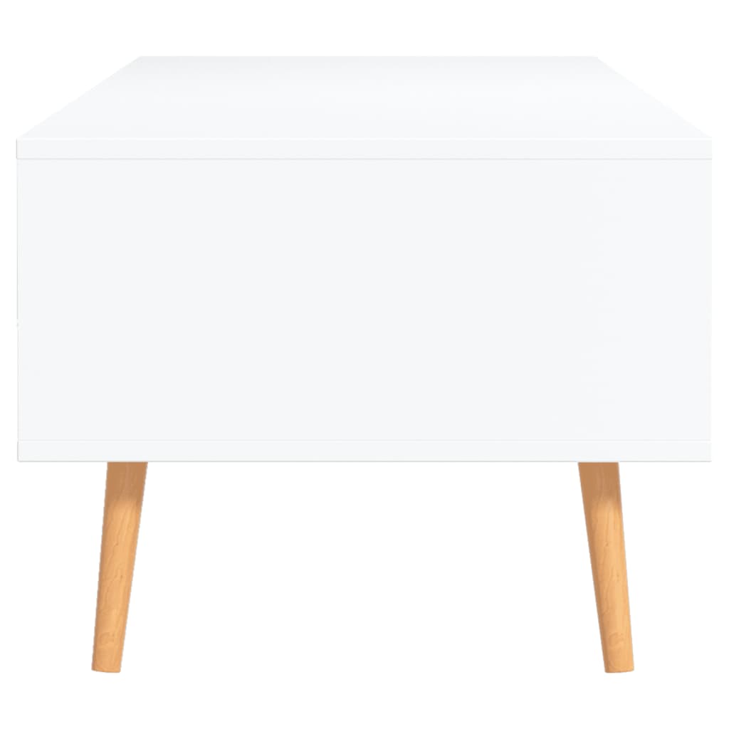 vidaXL Mesa de centro 100x49,5x43 cm derivados de madeira branco