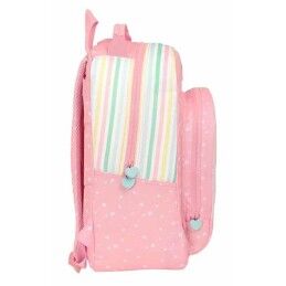 BlackFit8|Mochila Escolar BlackFit8 Globitos Cor de Rosa 32 x 42 x 15 cm