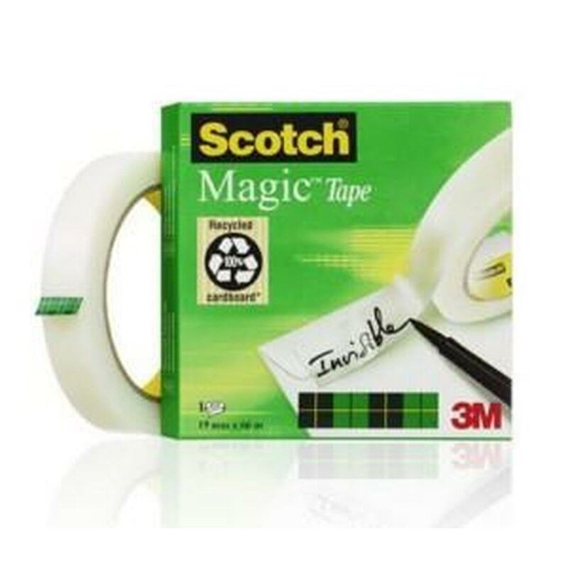 Scotch|Fita Adesiva Scotch Magic 19 mm x 66 m (12 Unidades) Scotch|Fita Adesiva Scotch Magic 19 mm x 66 m (12 Unidades)
