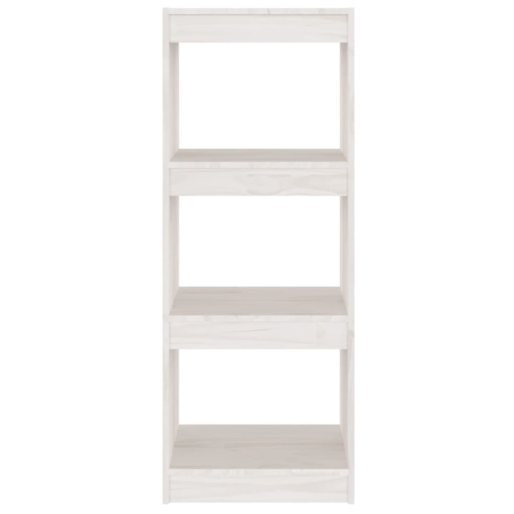 vidaXL Estante/divisória 40x30x103,5 cm pinho maciço branco