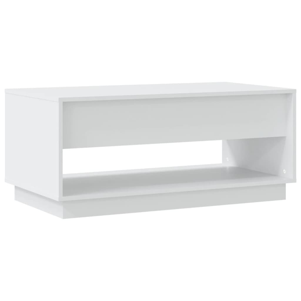 vidaXL Mesa de centro 102,5x55x44 cm contraplacado branco