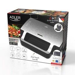 Adler|Sanduicheira Adler AD 3073 Preto Prateado