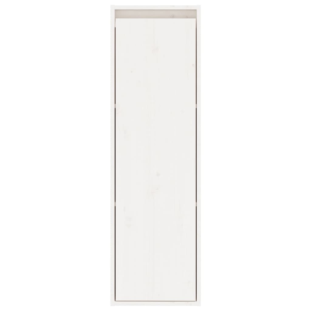 vidaXL Armários de parede 2 pcs 30x30x100 cm pinho maciço branco