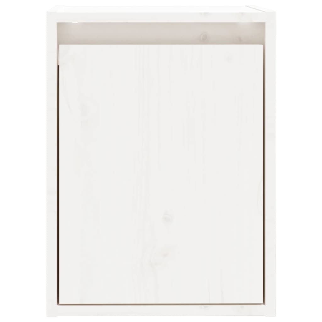 vidaXL Armários de parede 2 pcs 30x30x40 cm pinho maciço branco