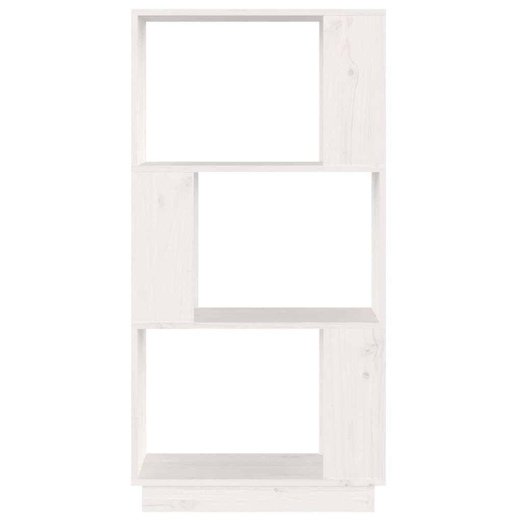 vidaXL Estante/divisória 51x25x101 cm pinho maciço branco