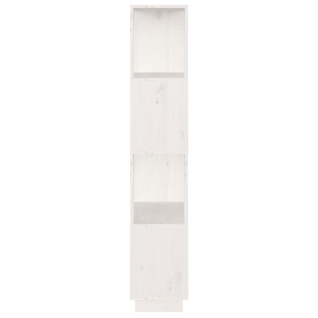 vidaXL Estante/divisória 51x25x132 cm pinho maciço branco