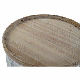 DKD Home Decor|Mesa de apoio DKD Home Decor Branco Marrom claro Abeto Madeira MDF 81 x 81 x 43,5 cm