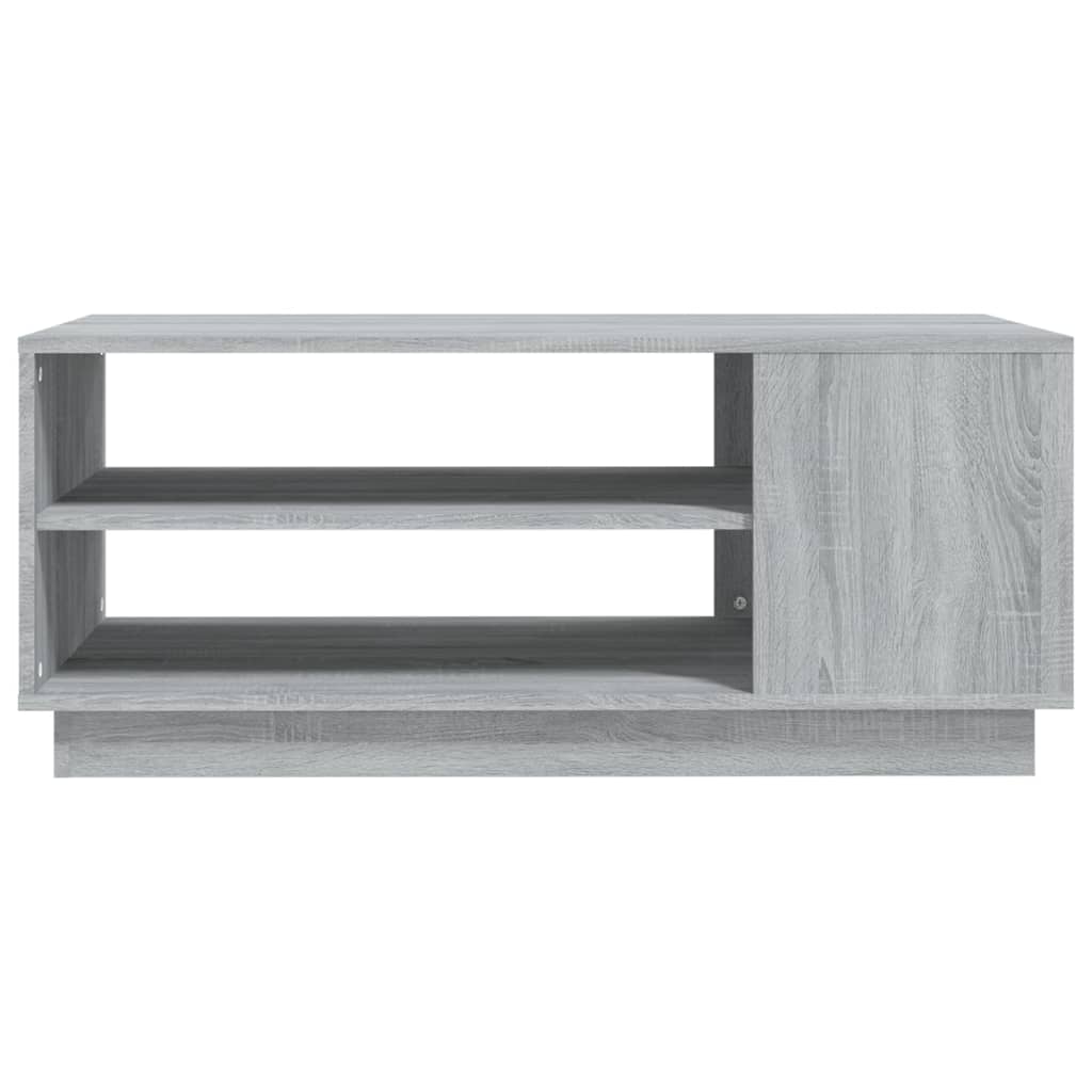 vidaXL Mesa de centro 102x55x43 cm aglomerado cor sonoma cinzento