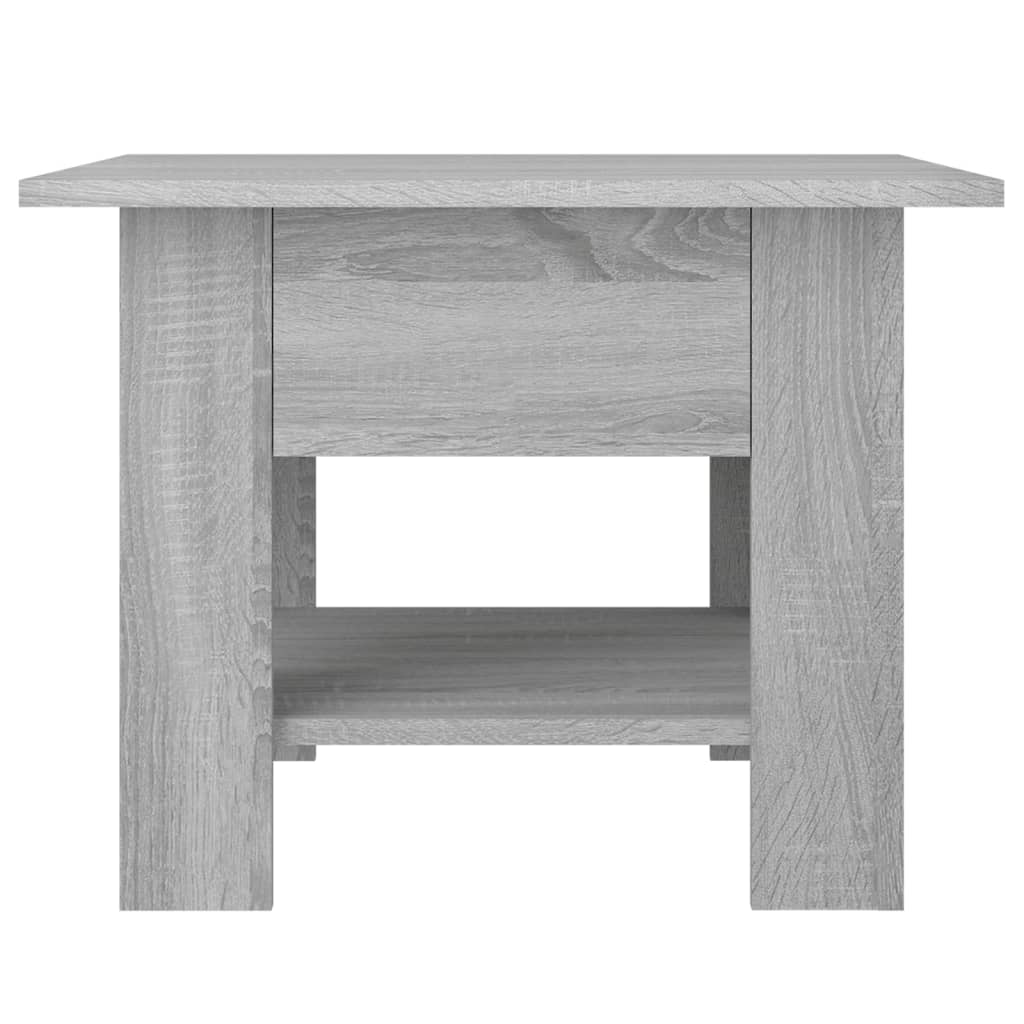 vidaXL Mesa de centro 55x55x42 cm aglomerado cor sonoma cinzento