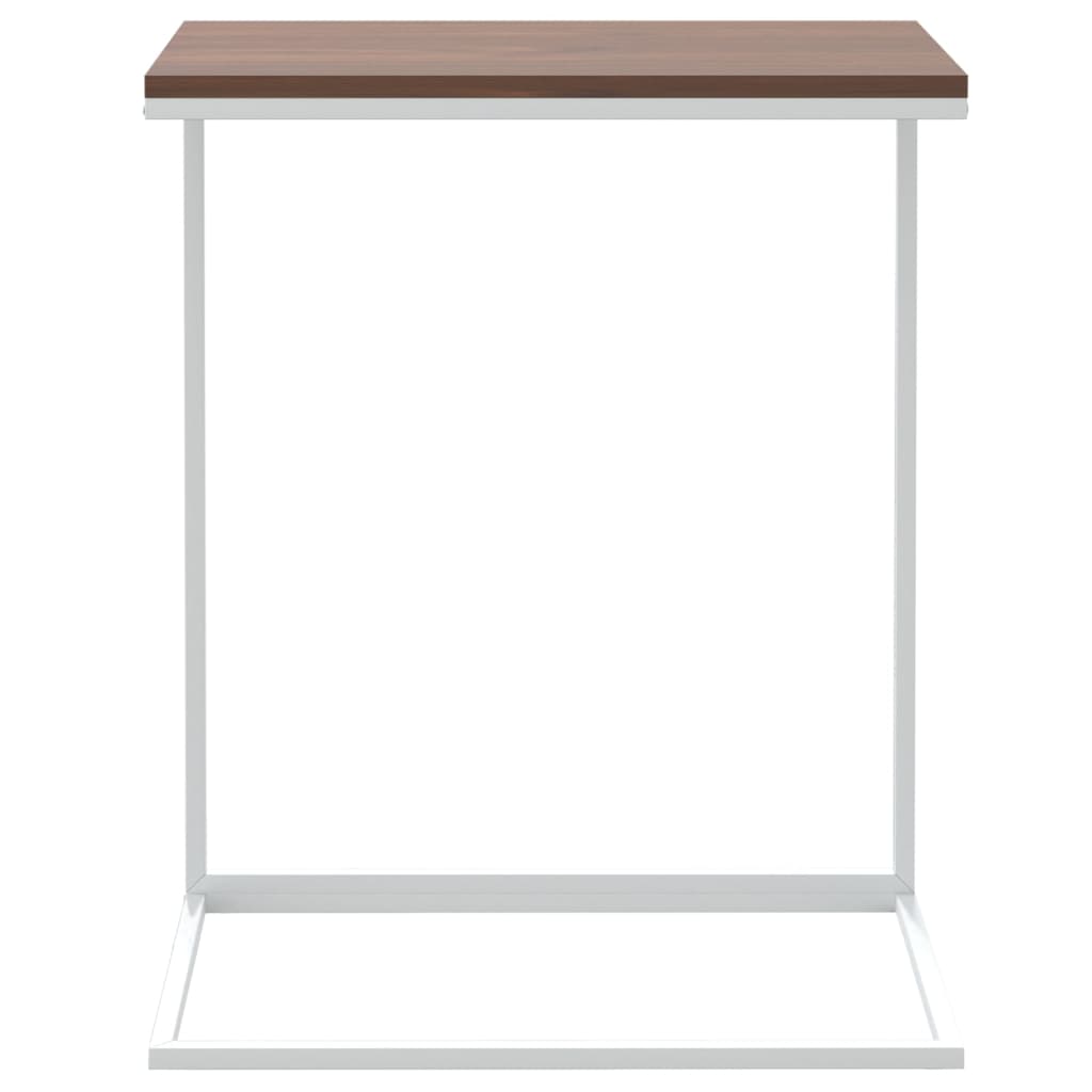 vidaXL Mesa de apoio 55x35x66 cm derivados de madeira branco