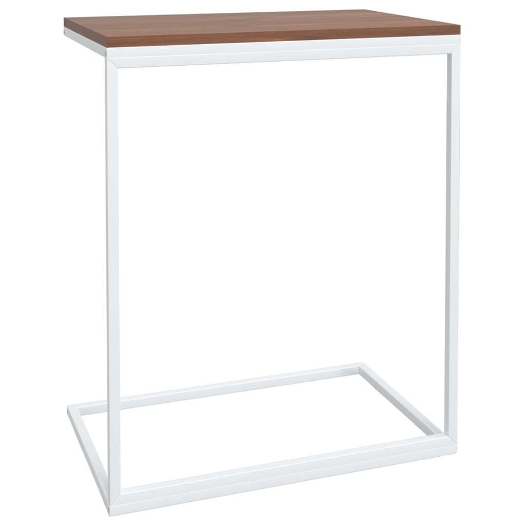 vidaXL Mesa de apoio 55x35x66 cm derivados de madeira branco