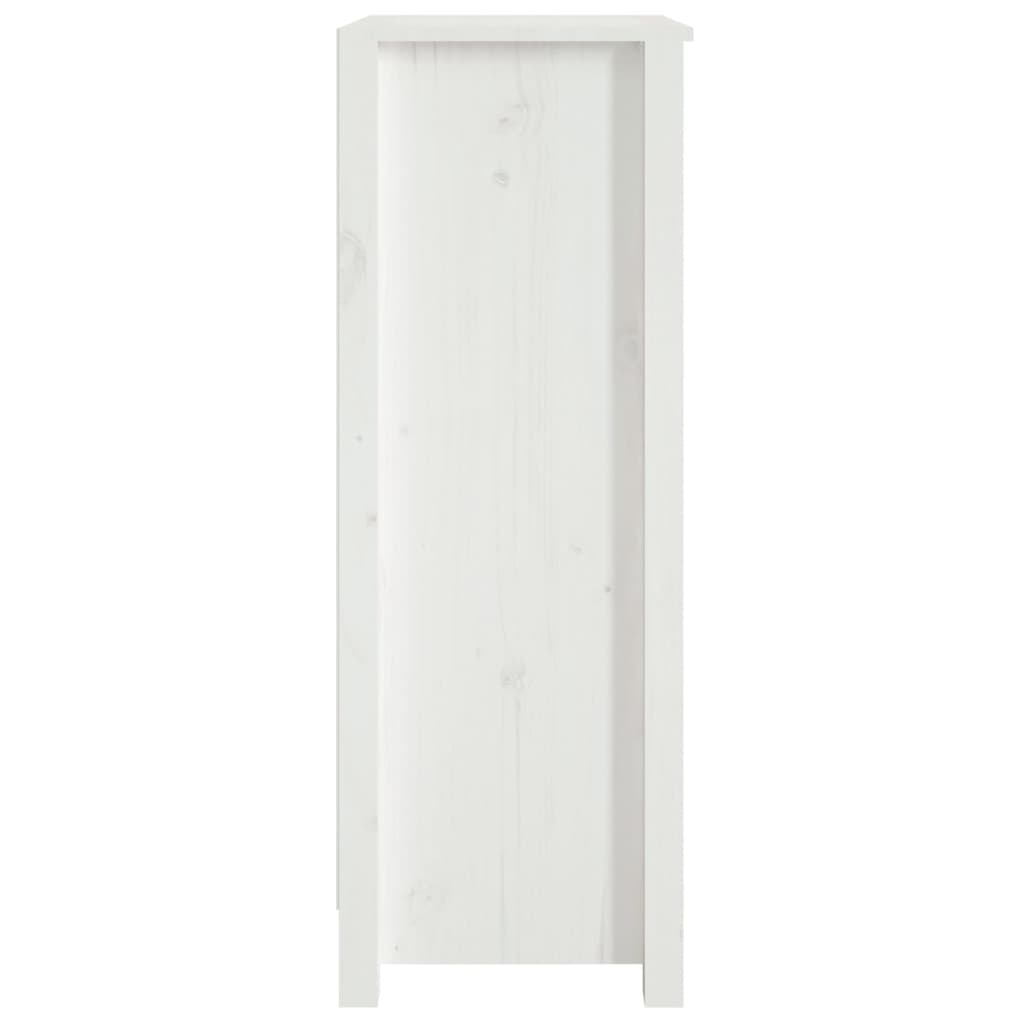 vidaXL Estante 50x35x97 cm madeira de pinho maciça branco