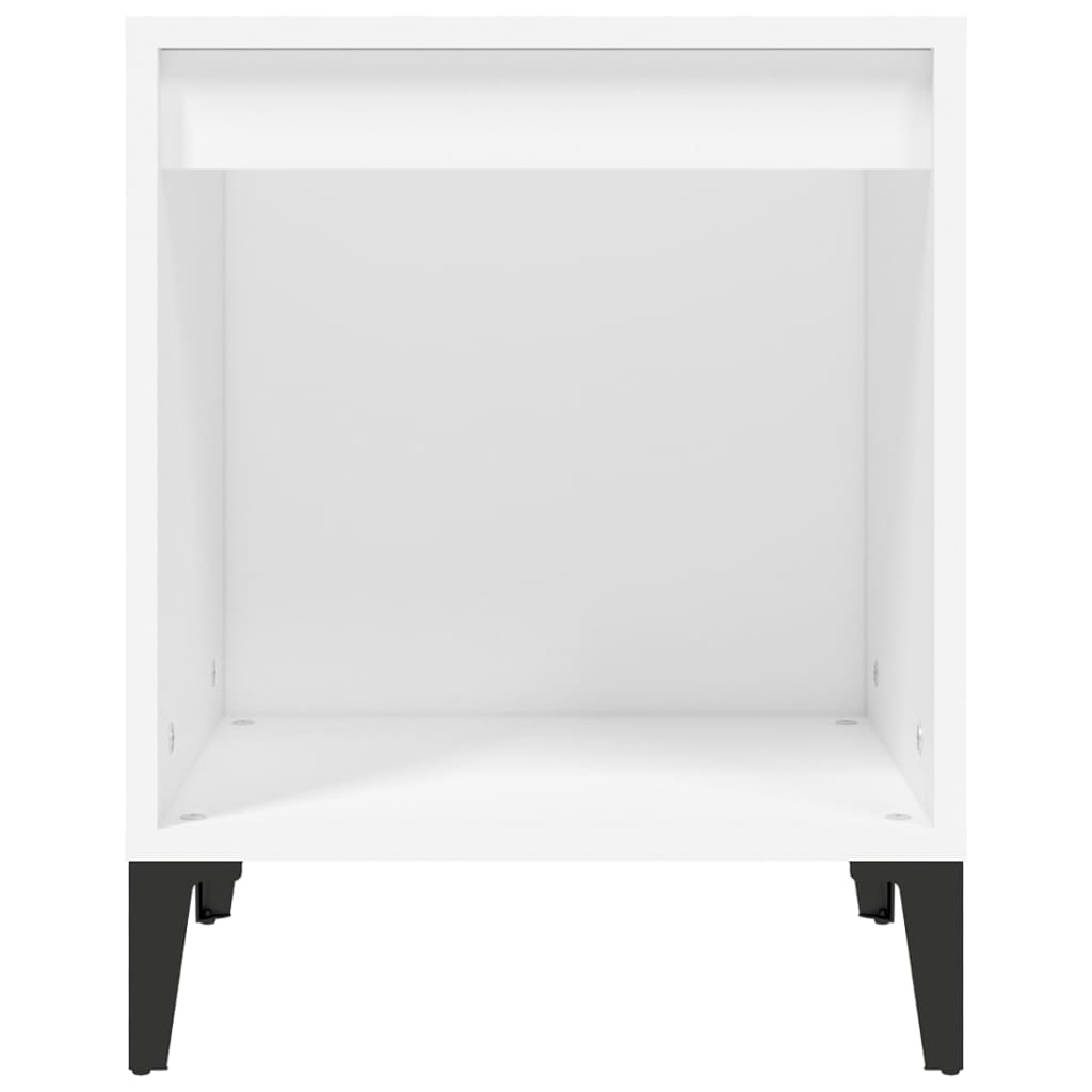 vidaXL Mesa de cabeceira 40x35x50 cm branco