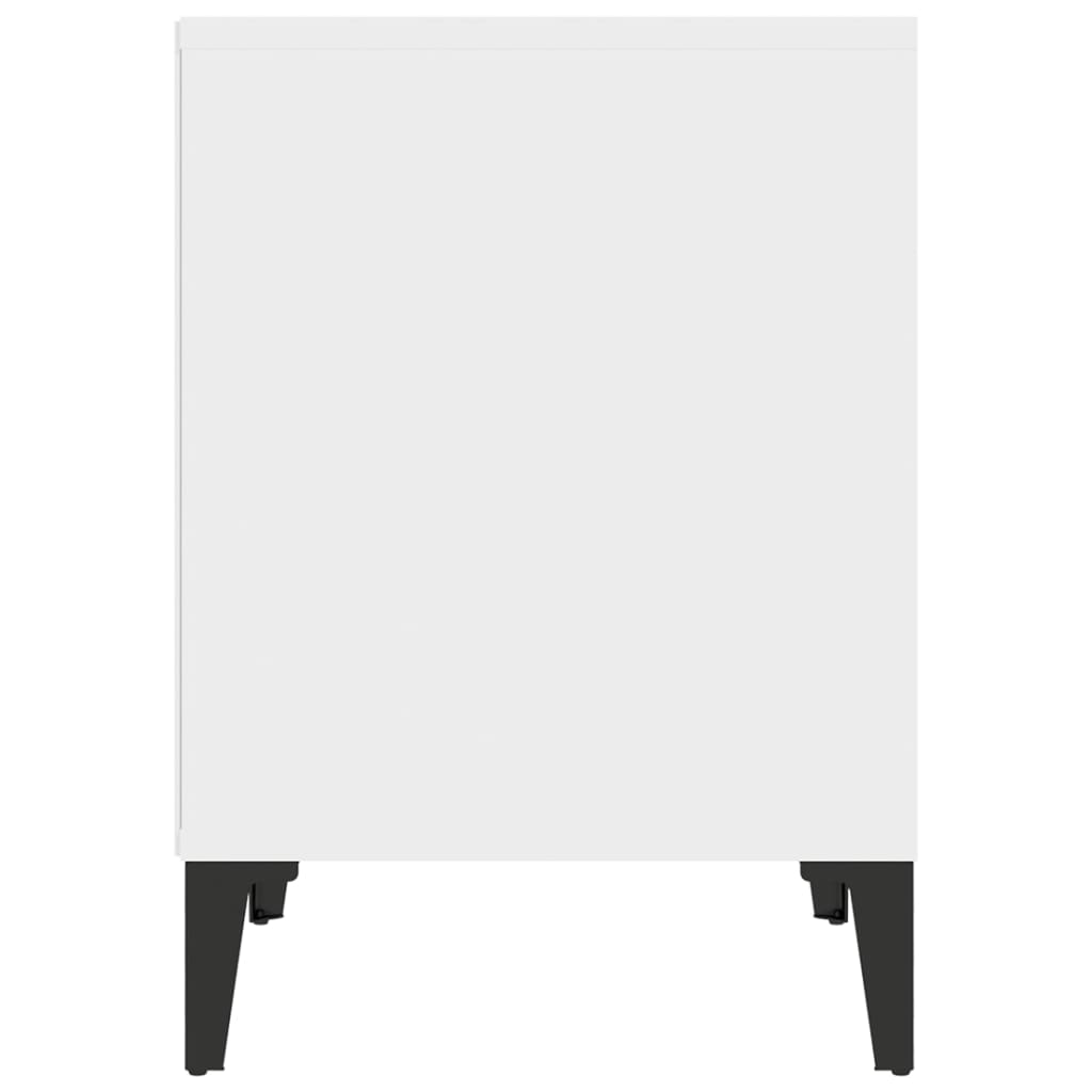 vidaXL Mesa de cabeceira 40x35x50 cm branco