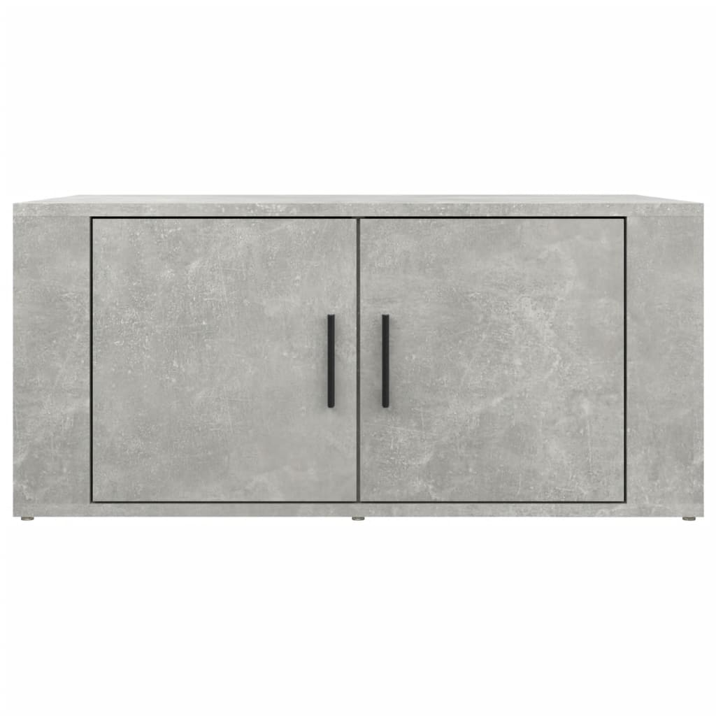 vidaXL Mesa de centro 80x50x36 cm derivados madeira cinzento cimento