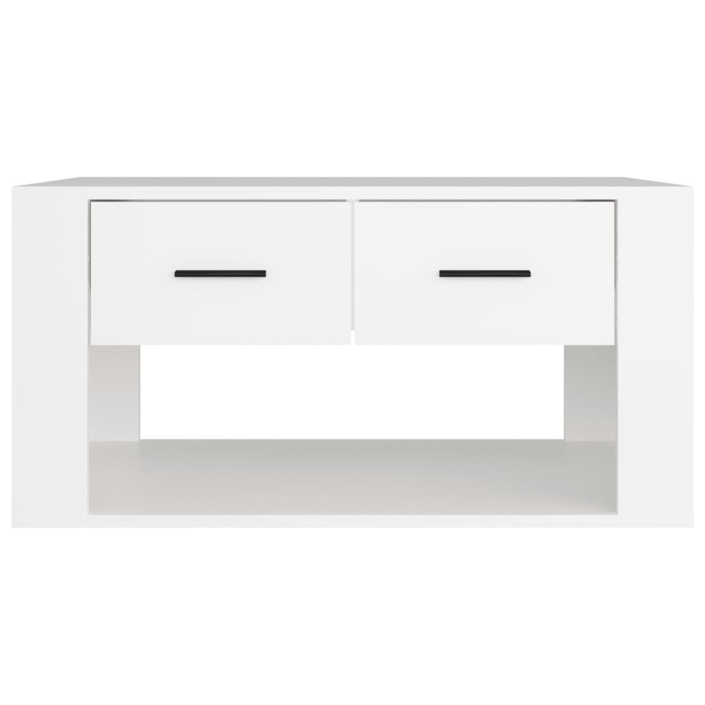 vidaXL Mesa de centro 80x50x40 cm derivados de madeira branco