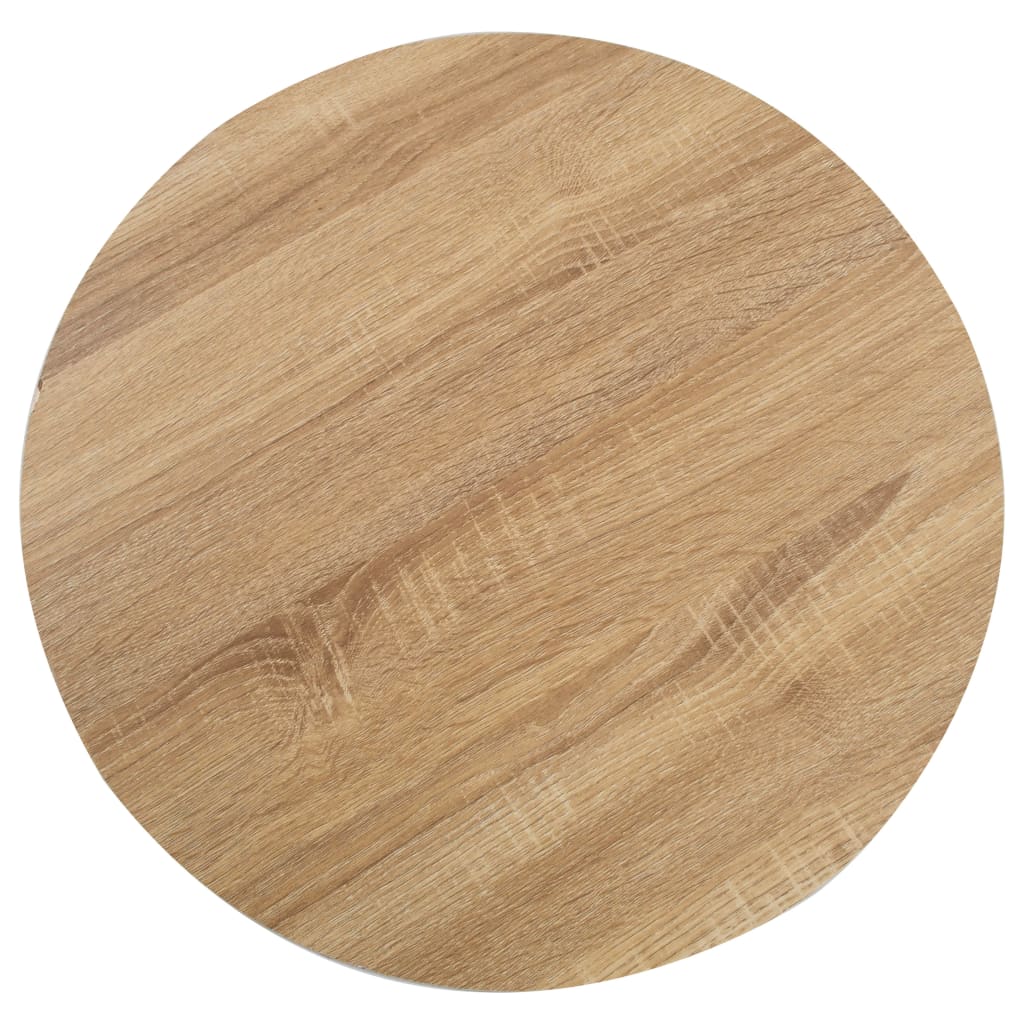 vidaXL Mesa bistrô 60 cm MDF castanho-claro