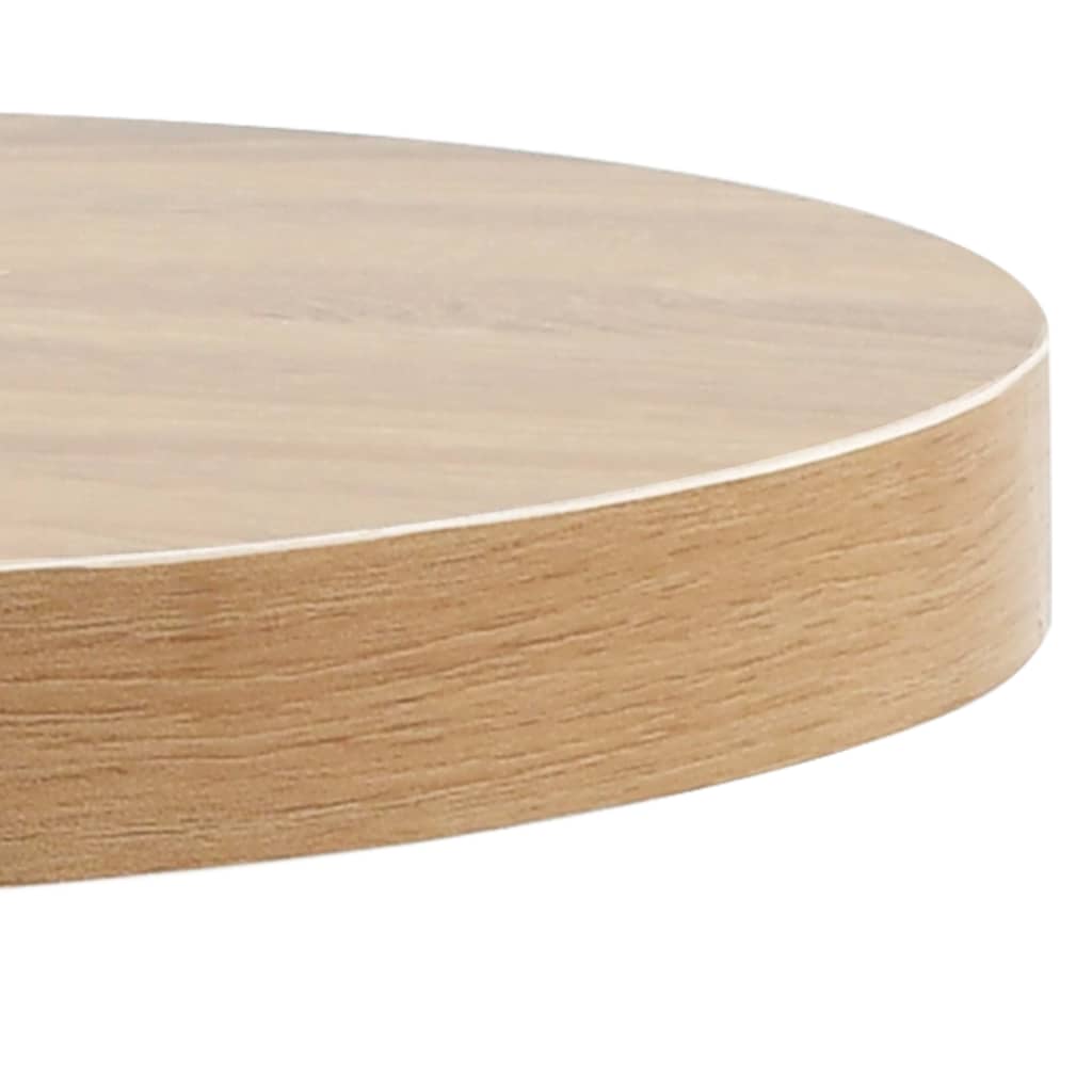 vidaXL Mesa bistrô 60 cm MDF castanho-claro