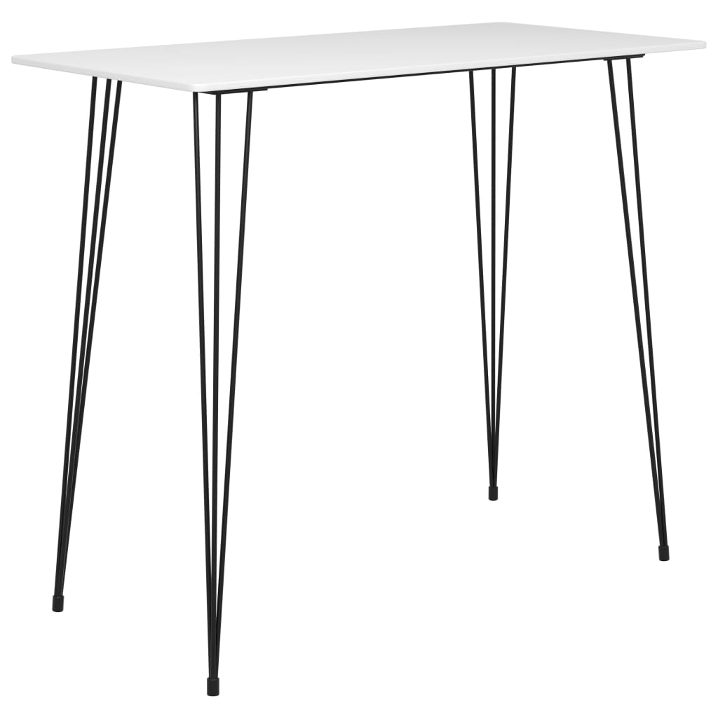 vidaXL Mesa de bar 120x60x105 cm branco