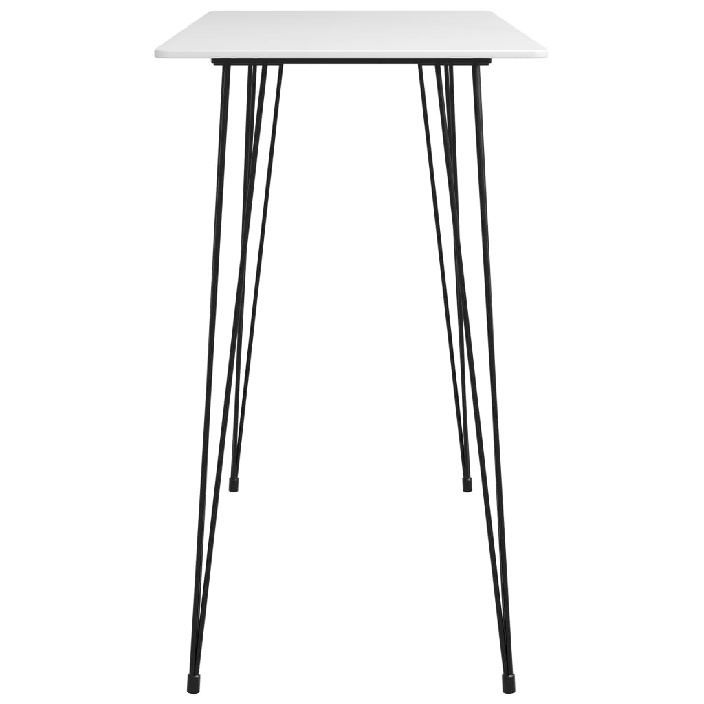 vidaXL Mesa de bar 120x60x105 cm branco