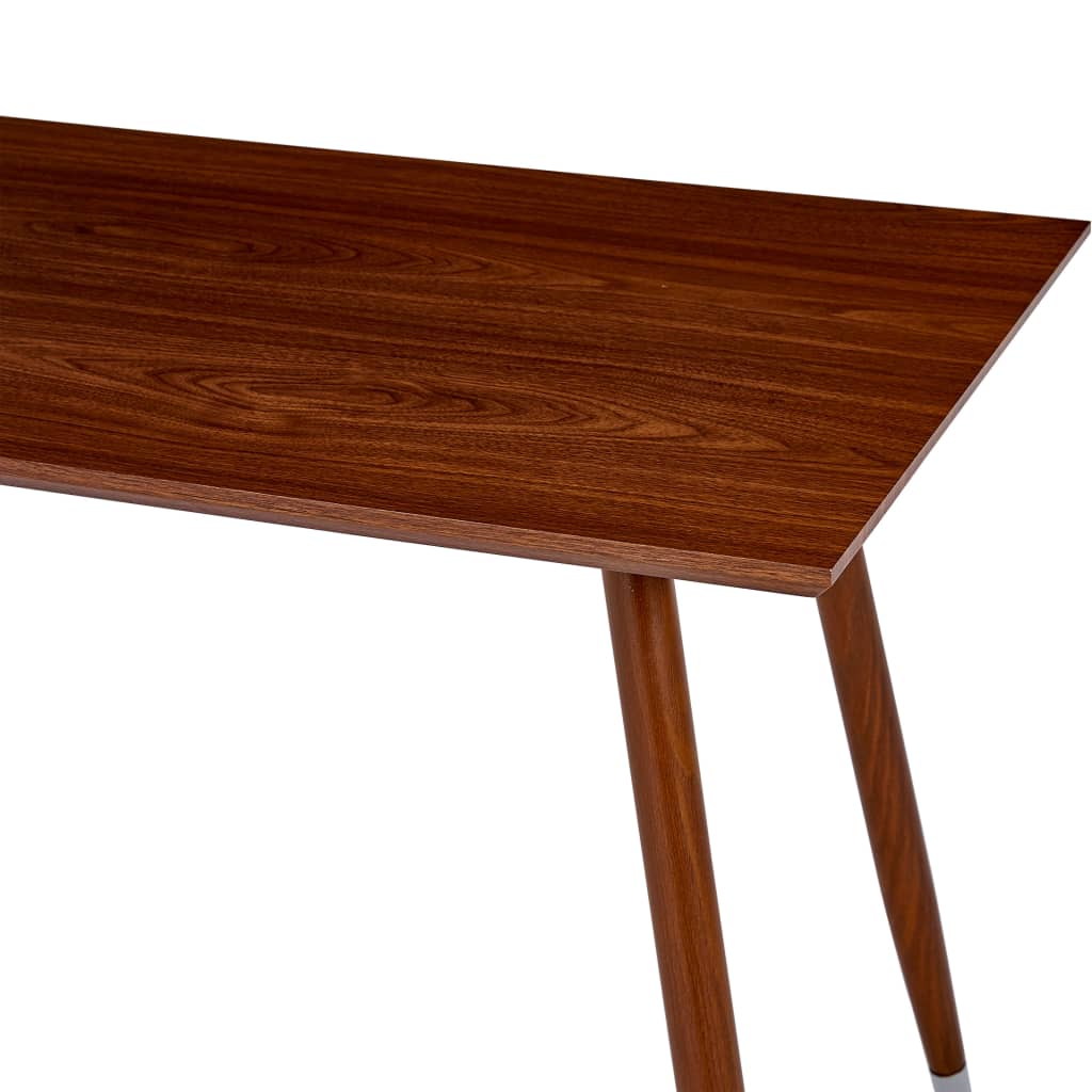 vidaXL Mesa de jantar 120x60x74 cm MDF castanho