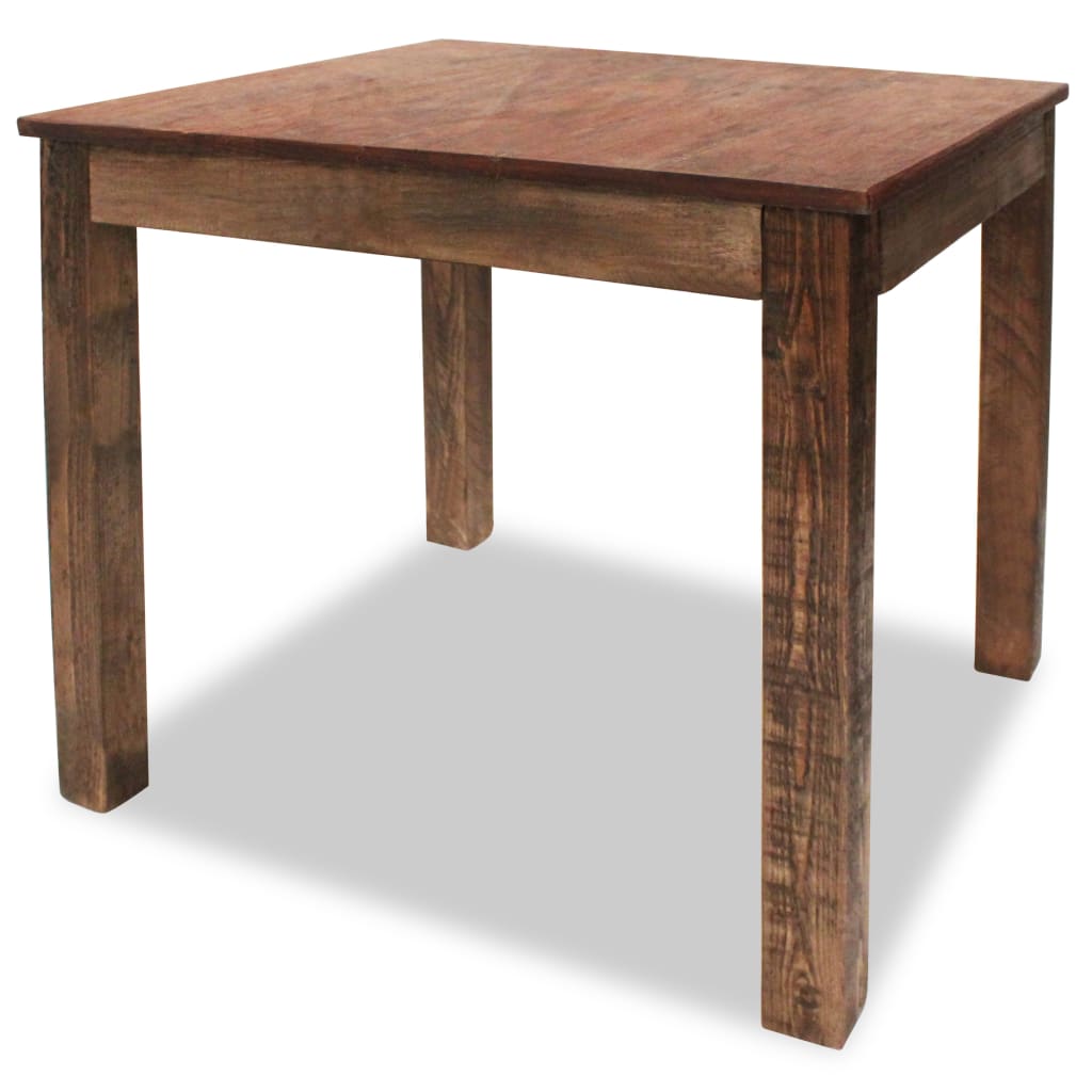 vidaXL Mesa de jantar madeira reciclada maciça 82x80x76 cm