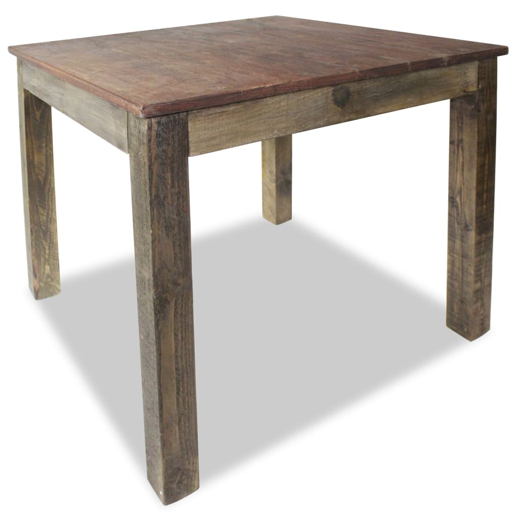 vidaXL Mesa de jantar madeira reciclada maciça 82x80x76 cm