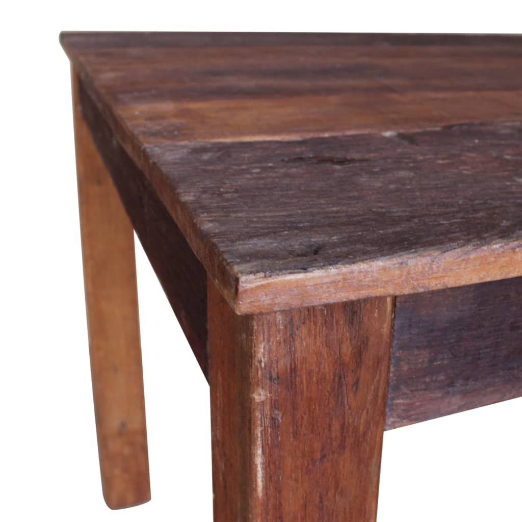 vidaXL Mesa de jantar madeira reciclada maciça 82x80x76 cm