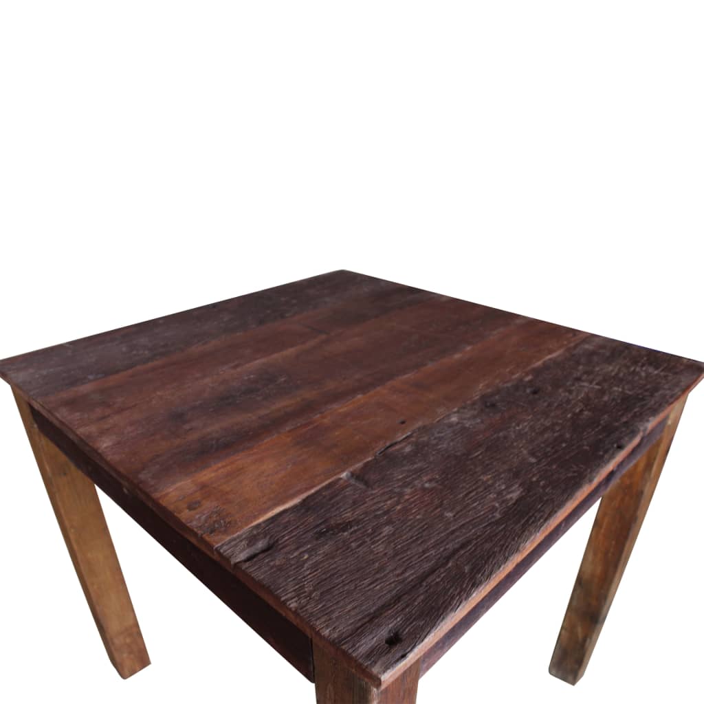 vidaXL Mesa de jantar madeira reciclada maciça 82x80x76 cm