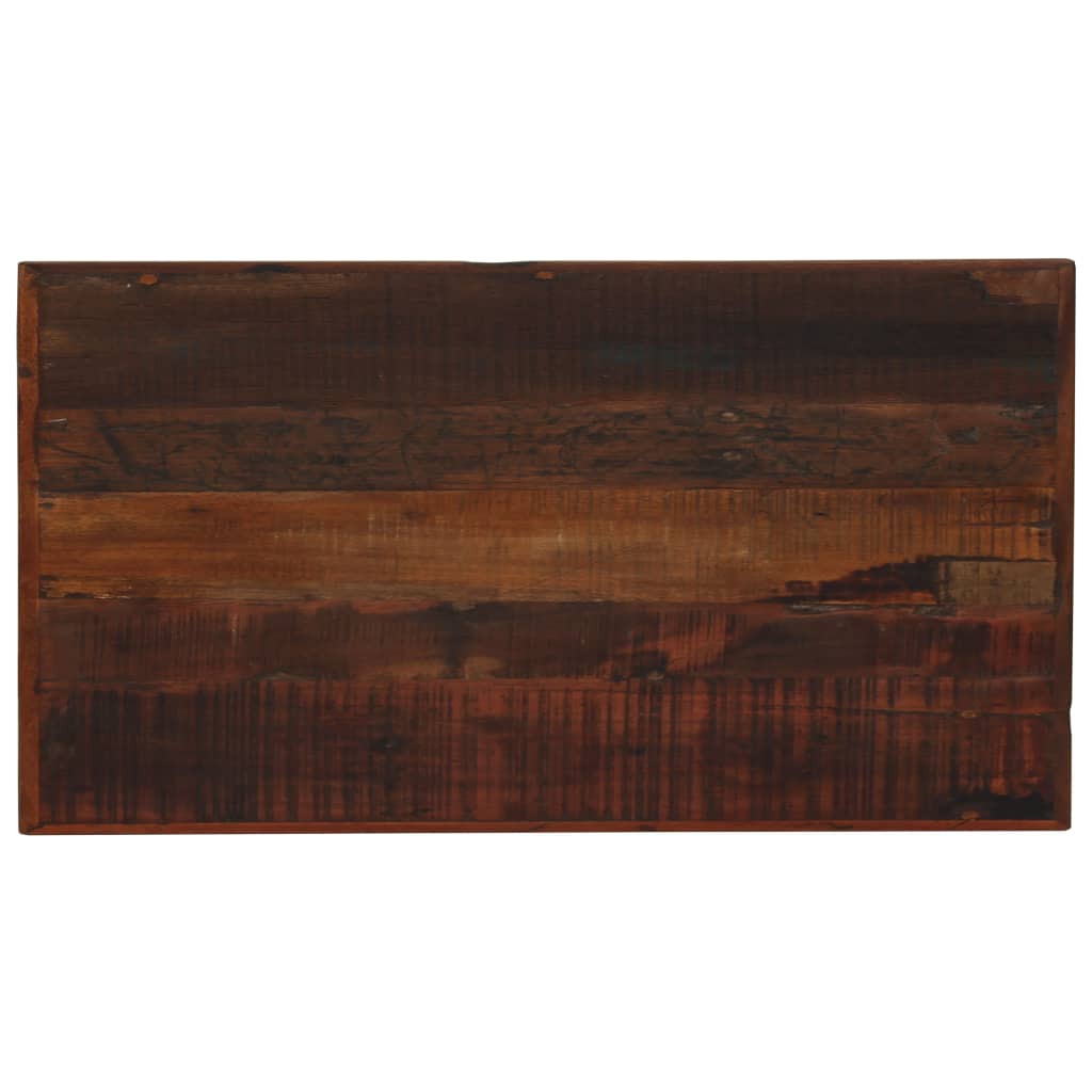 vidaXL Mesa de bar em madeira recuperada 120x60x107 cm castanho escuro