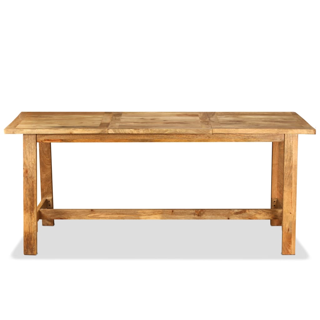 vidaXL Mesa de jantar madeira de mangueira maciça 180 cm