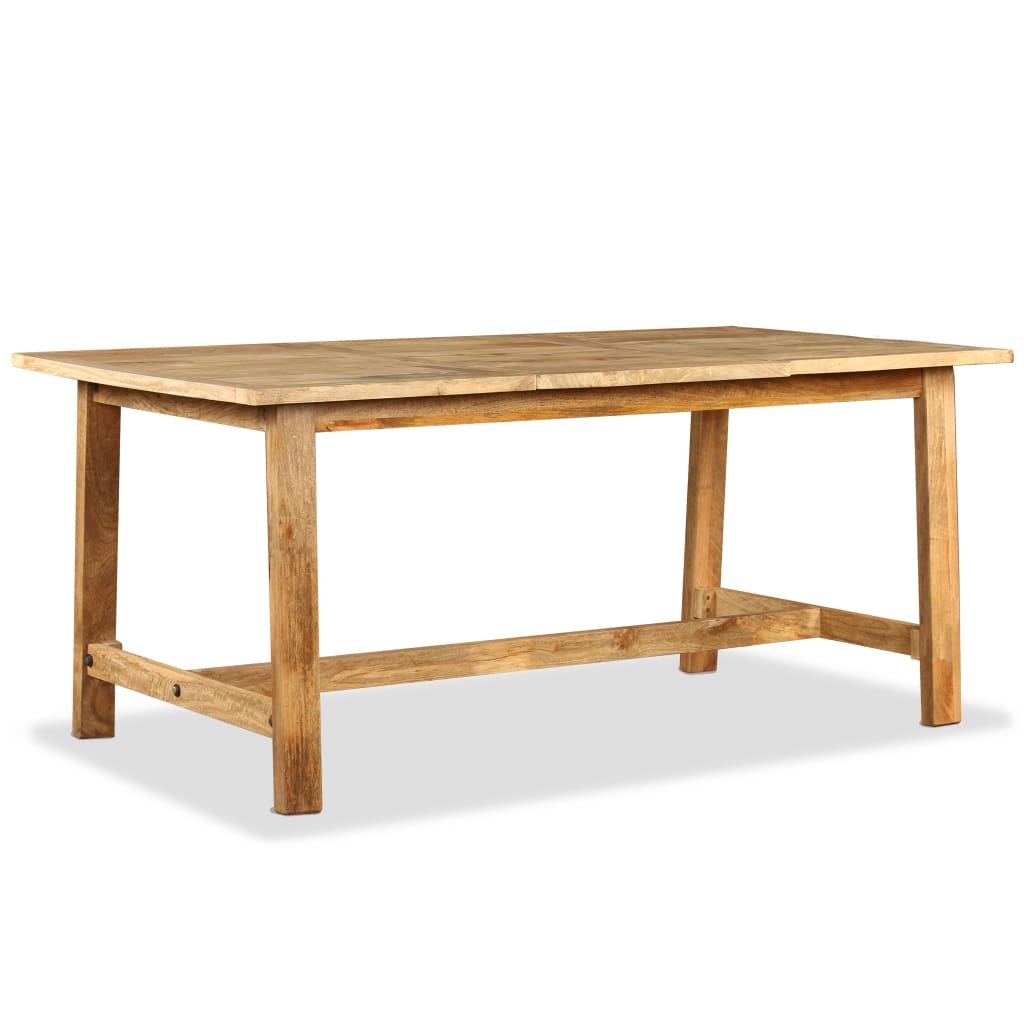 vidaXL Mesa de jantar madeira de mangueira maciça 180 cm