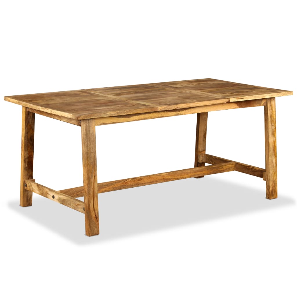 vidaXL Mesa de jantar madeira de mangueira maciça 180 cm