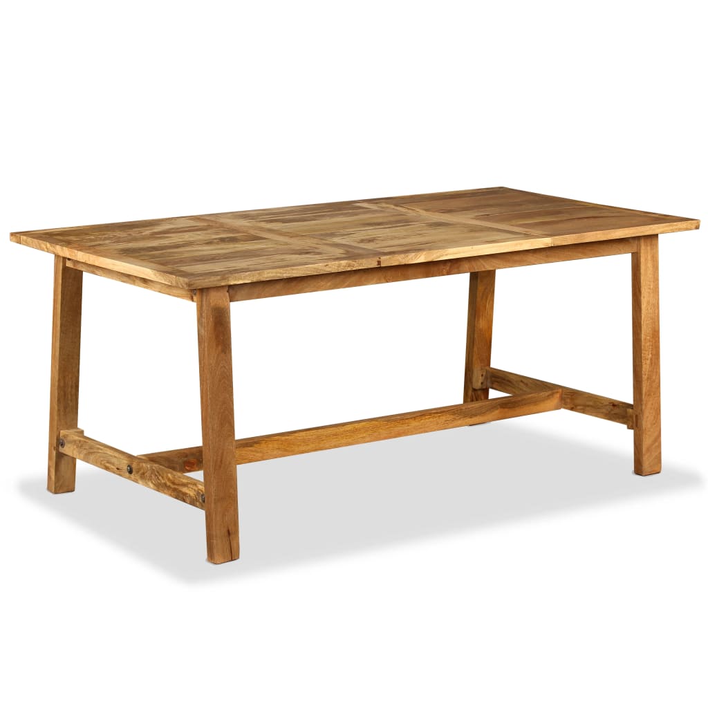 vidaXL Mesa de jantar madeira de mangueira maciça 180 cm