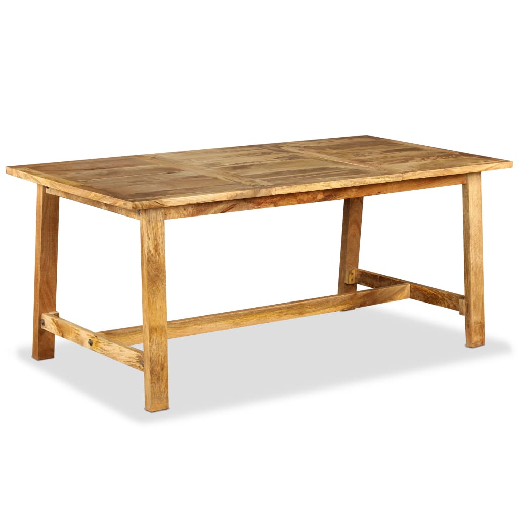 vidaXL Mesa de jantar madeira de mangueira maciça 180 cm