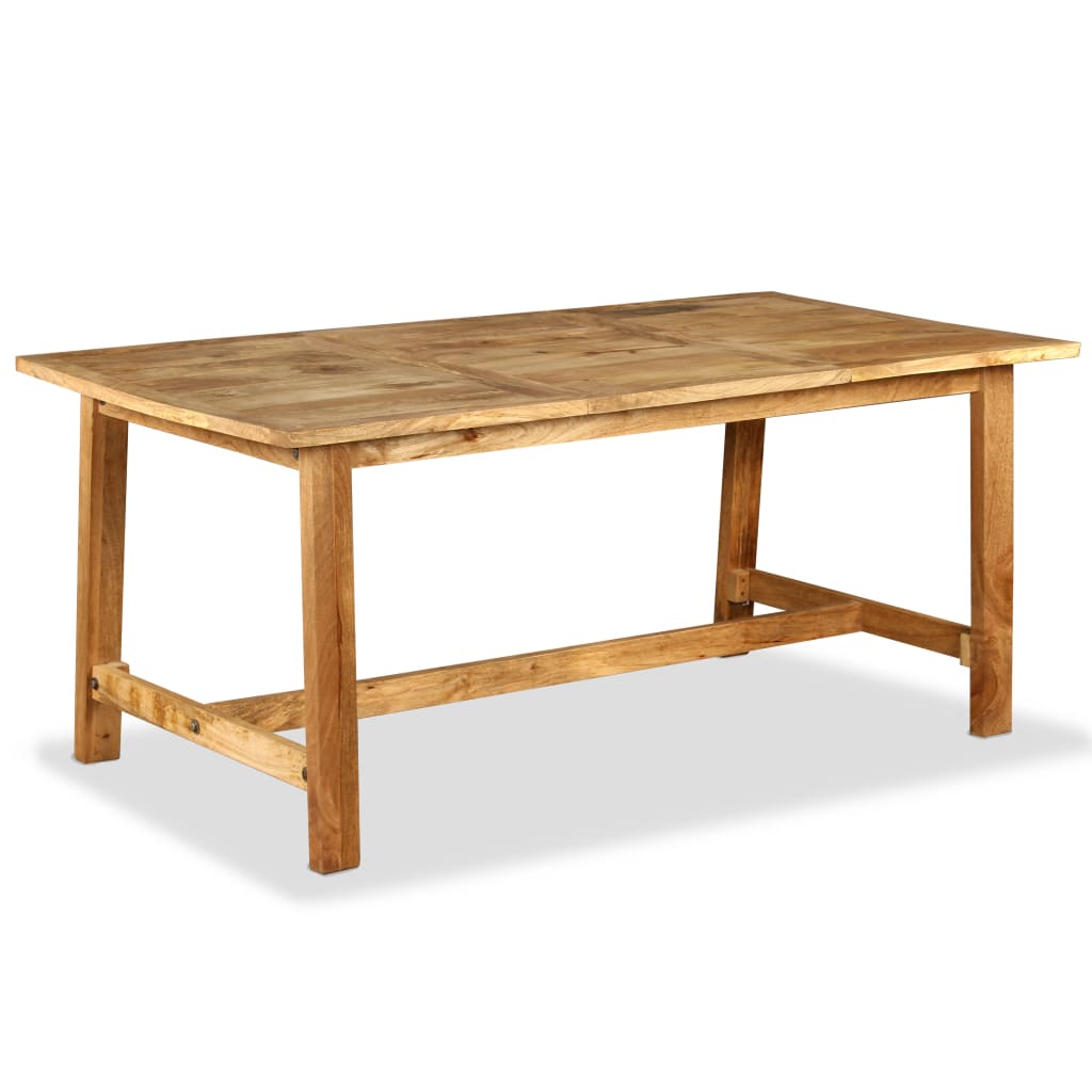 vidaXL Mesa de jantar madeira de mangueira maciça 180 cm