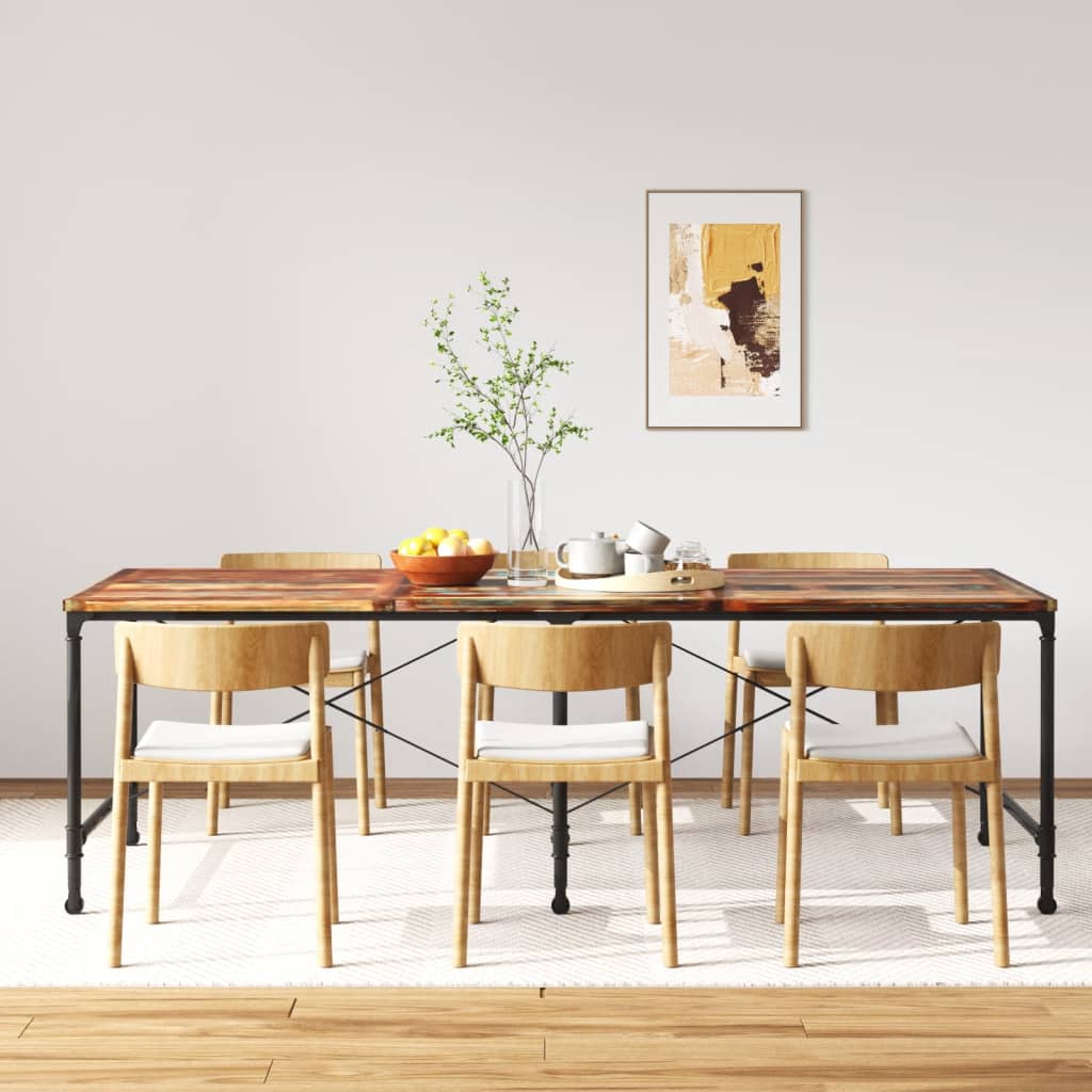 vidaXL Mesa de jantar madeira reciclada maciça 240 cm