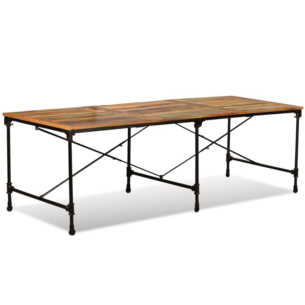 vidaXL Mesa de jantar madeira reciclada maciça 240 cm