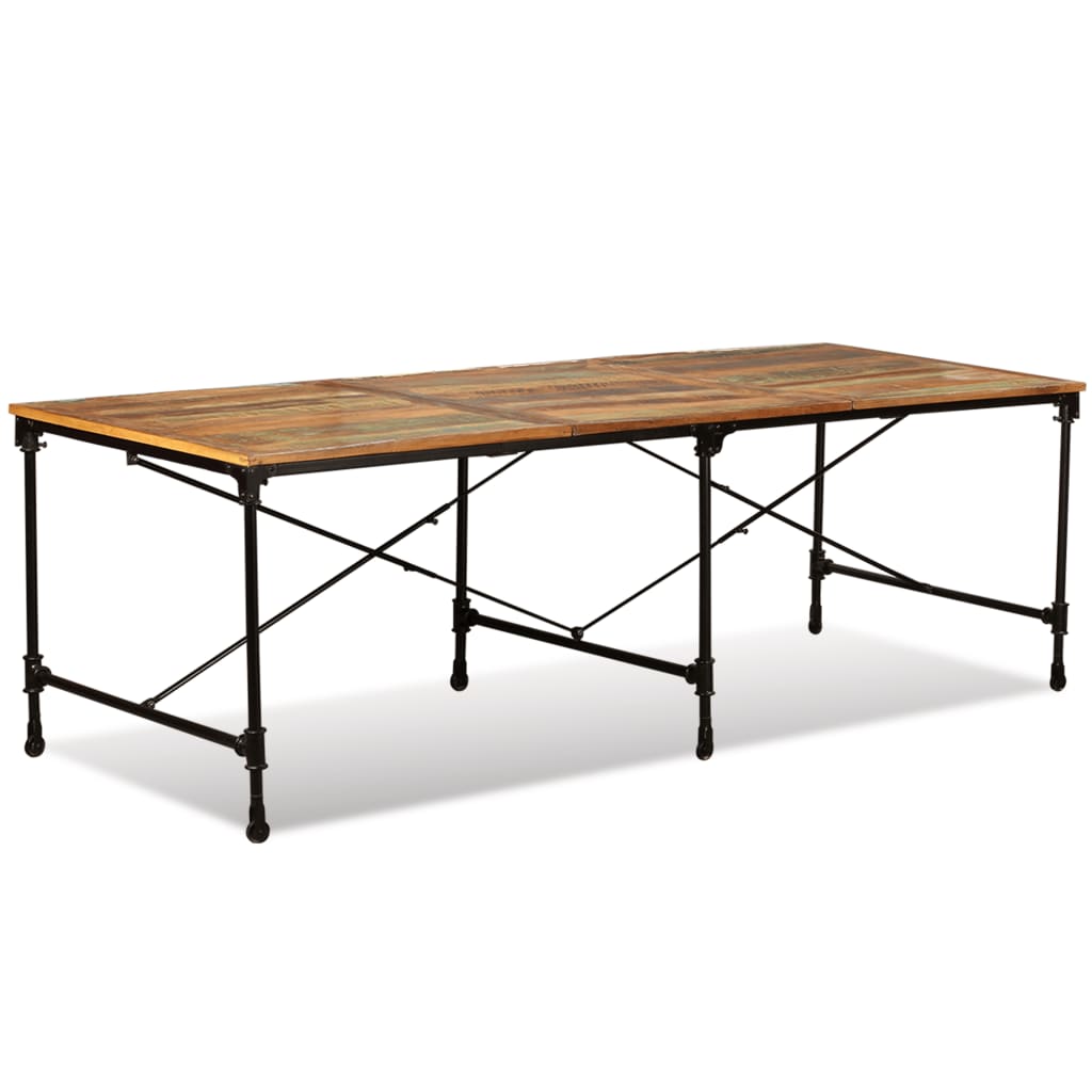 vidaXL Mesa de jantar madeira reciclada maciça 240 cm