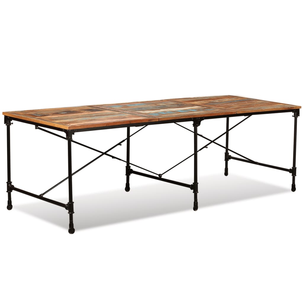 vidaXL Mesa de jantar madeira reciclada maciça 240 cm