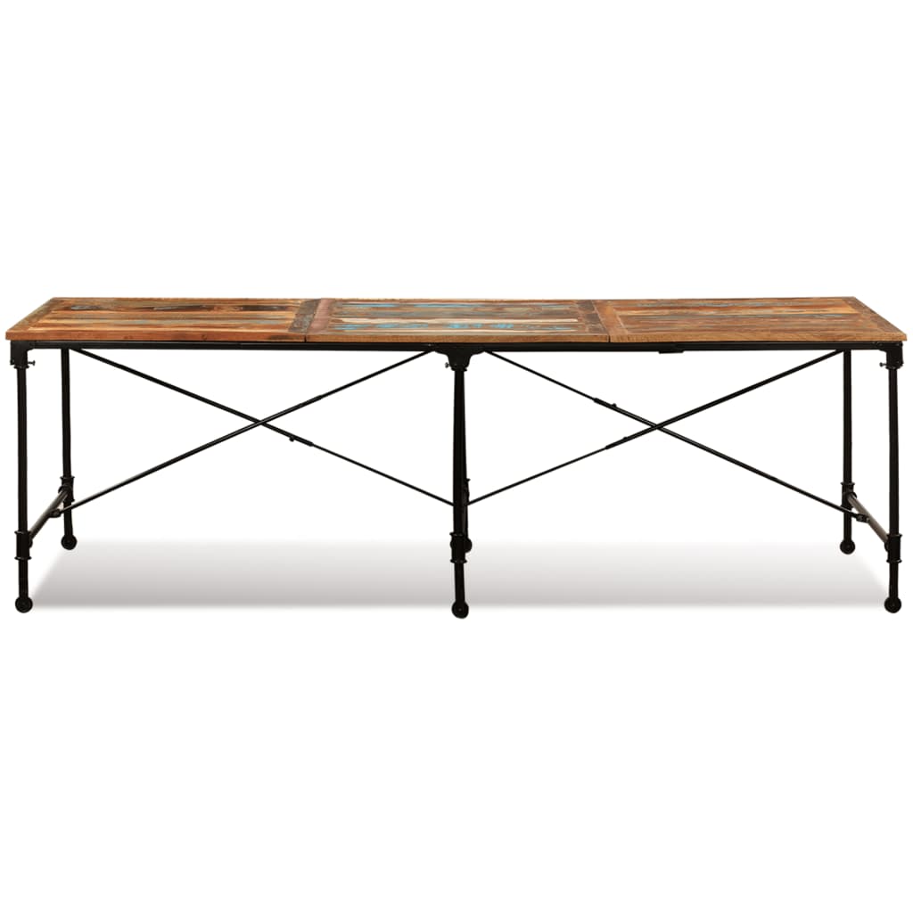 vidaXL Mesa de jantar madeira reciclada maciça 240 cm