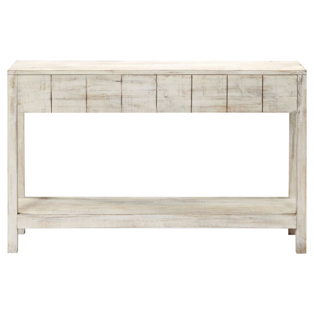 vidaXL Mesa consola 120x35x75 cm madeira de mangueira maciça