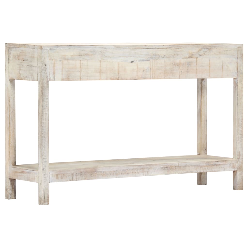 vidaXL Mesa consola 120x35x75 cm madeira de mangueira maciça