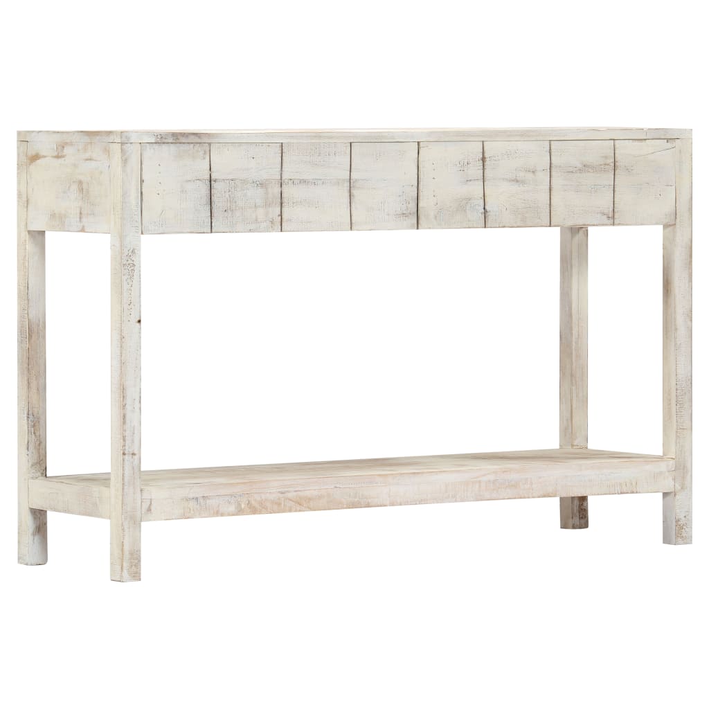 vidaXL Mesa consola 120x35x75 cm madeira de mangueira maciça