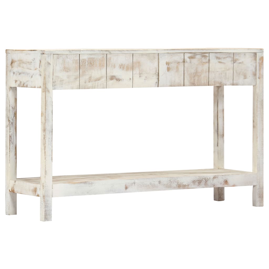 vidaXL Mesa consola 120x35x75 cm madeira de mangueira maciça