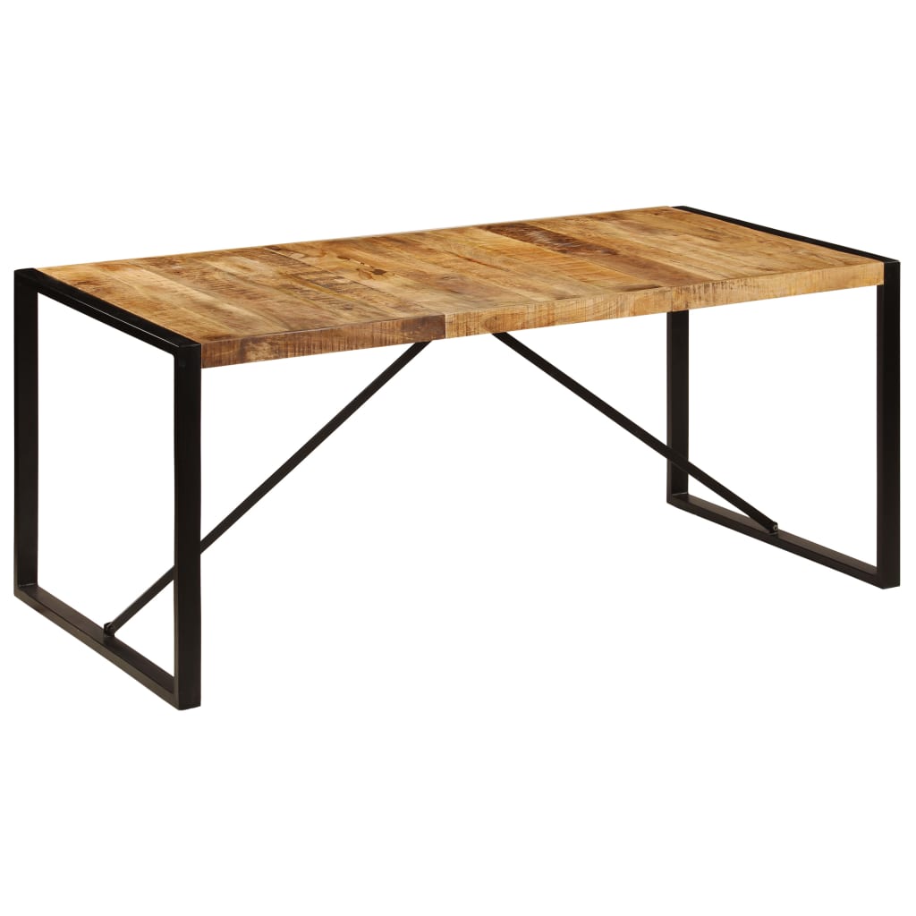 vidaXL Mesa de jantar 180x90x75 cm madeira de magueira maciça