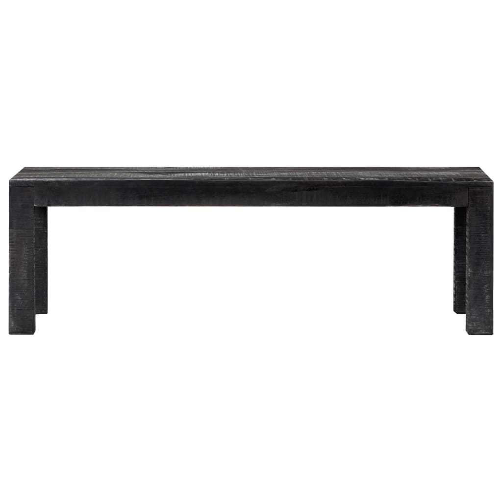 vidaXL Mesa de centro 110x50x35 cm madeira de mangueira maciça preto