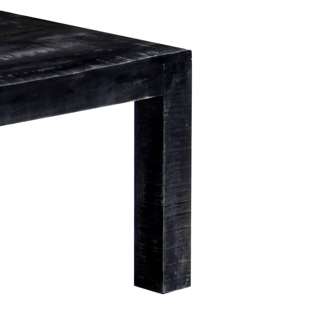 vidaXL Mesa de centro 110x50x35 cm madeira de mangueira maciça preto