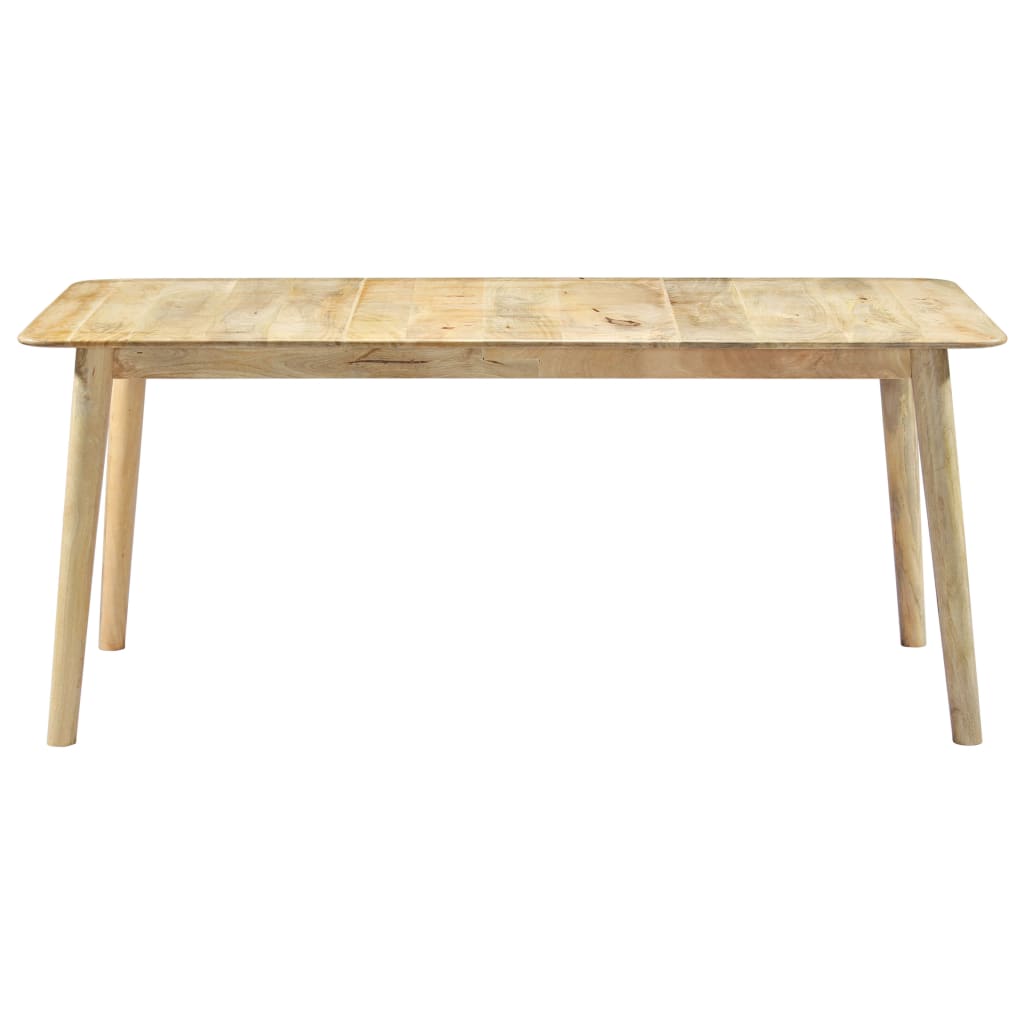 vidaXL Mesa de jantar madeira de mangueira maciça 180x90x76 cm